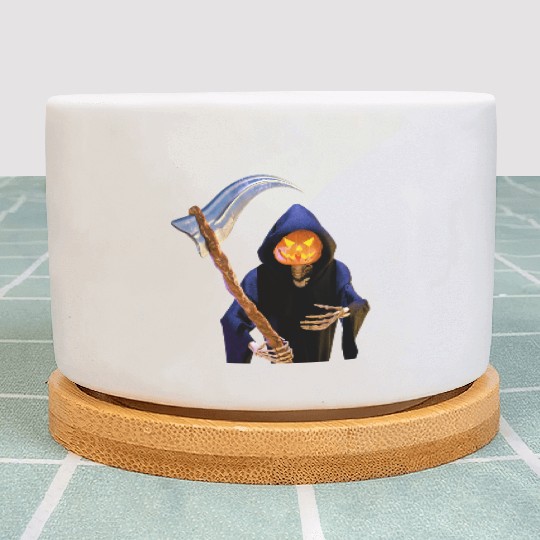 The Grim Reaper for Halloween Plant Pots