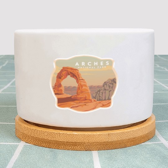 Arches National Park Stickers Plant Pots