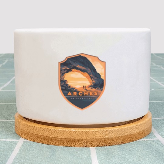 Arches National Park Stickers Plant Pots