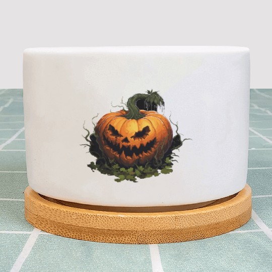 Halloween - Jack-O-Lantern Plant Pots