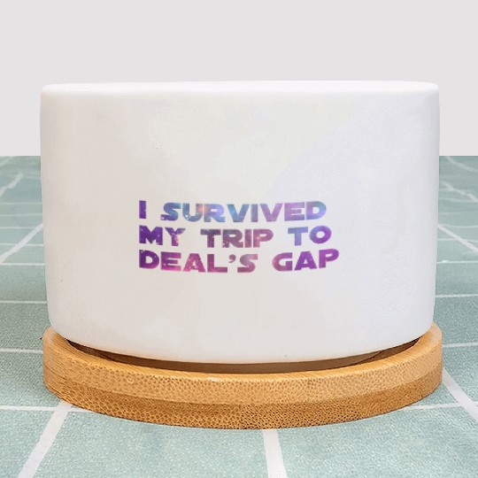 I Survived My Trip To Deals Gap Funny Deals Trip Plant Pots