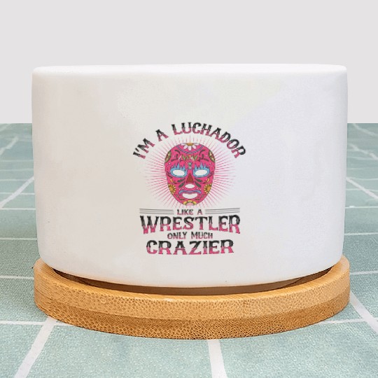 Mexican Wrestling Wrestler Lucha Libre Mask Mexico Plant Pots