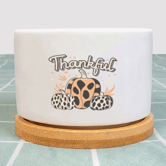 Thankful Thanksgiving Fall Vibes Plant Pots