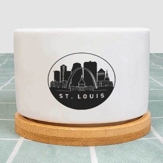 St. Louis Missouri Skyline Plant Pots