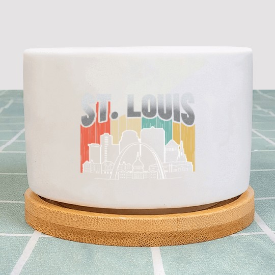 St. Louis Missouri Vintage Plant Pots