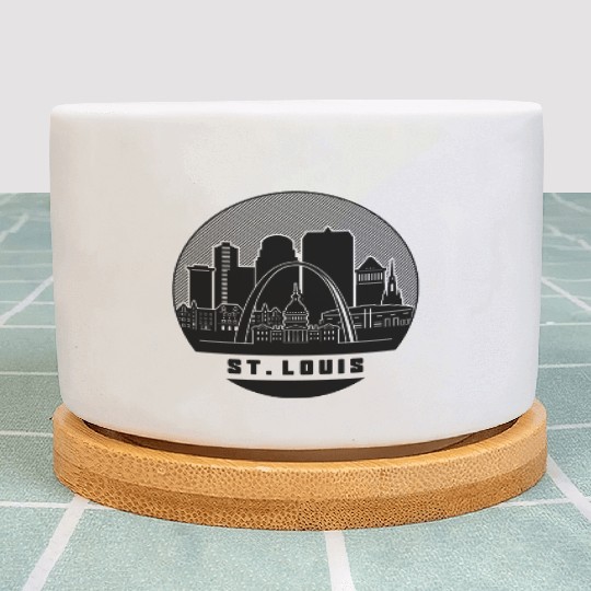 St. Louis Missouri Skyline Plant Pots