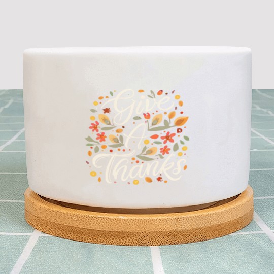 Happy Fall Ya All Thanksgiving Autumn Design Plant Pots