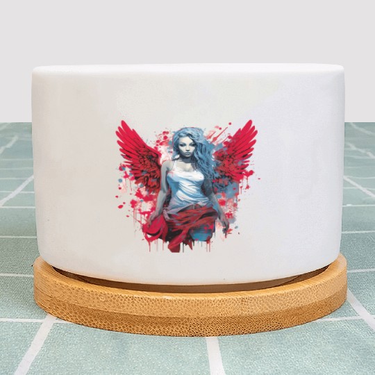 Woman with Angel Wings Angel Esoteric Wings Plant Pots