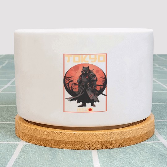 Asia 80s Japanese Retro Samurais Samurai Plant Pots