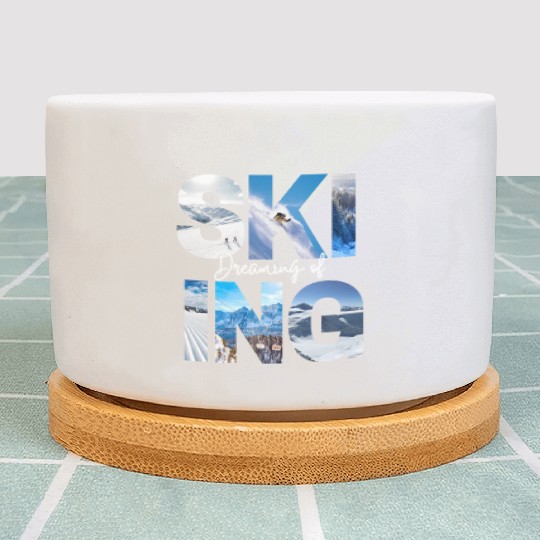 Deaming of Skiing Plant Pots