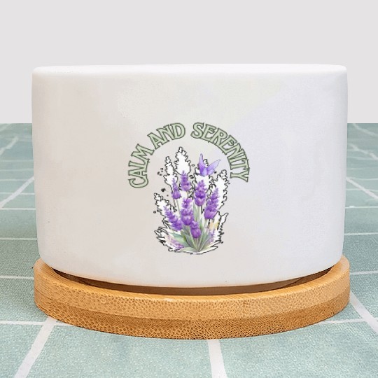 Calm And Serenity Plant Pots, lavender flower of calm