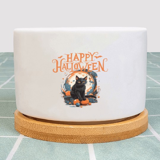 Midnight Whiskers! Plant Pots