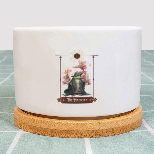 "The Magician" Frog Tarot Card Plant Pots