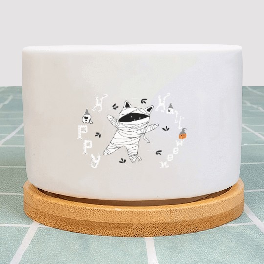Halloween Cat Mummy For Cat Lover Plant Pots