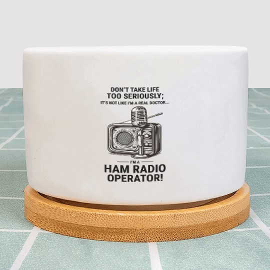 Real Doctor vs Amateur Ham Radio Operator Vintage Plant Pots
