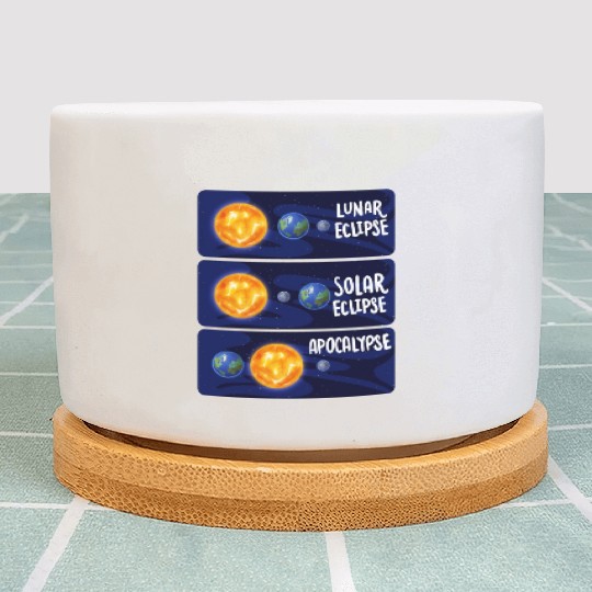 Lunar Eclipse Solar Apocalypse Astrology Science Plant Pots