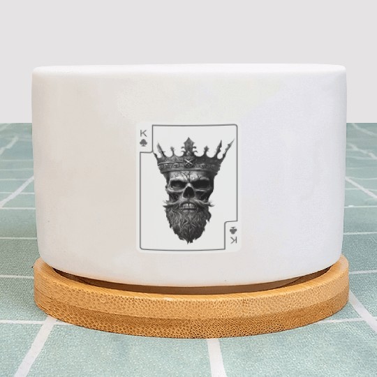 King Spades Halloween Creepy Gothic Poker Plant Pots