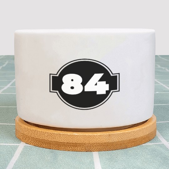 Congratulations 84 Years Old - Number Eighty-Four Plant Pots