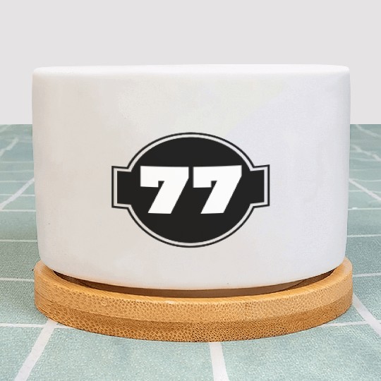 Congratulations 77 Years - Number Seventy-Seven Plant Pots