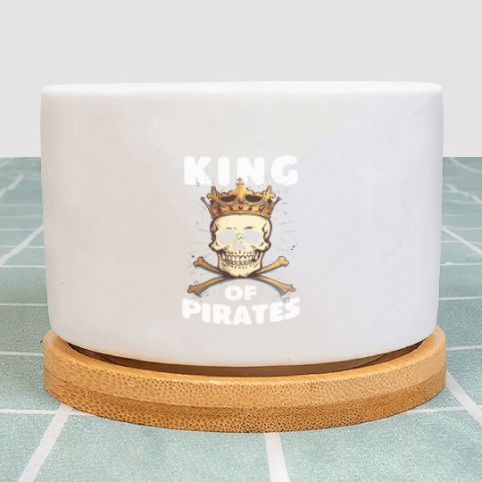 King of Pirates Design - Pirate Captain Adventure Plant Pots