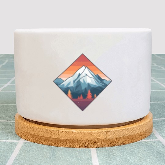 Mountains in Autumn Plant Pots