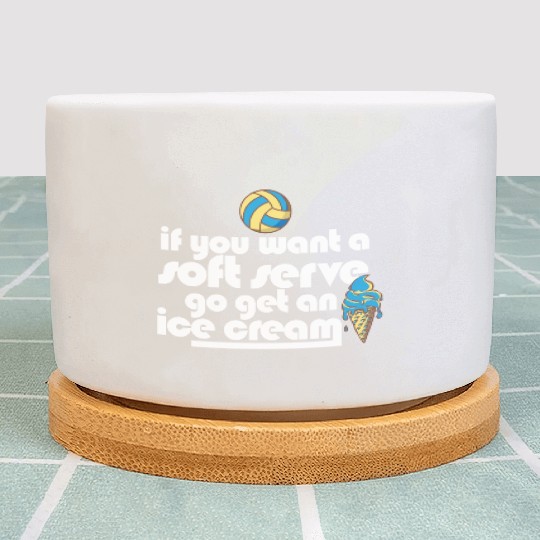 Volleyball If You Want A Soft Serve Go Get An Ice Plant Pots