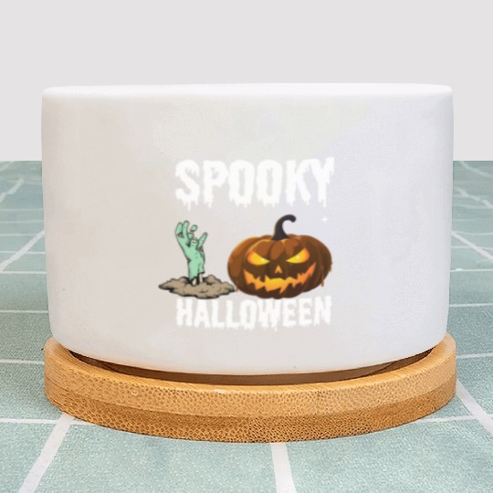 Frightful Fashion: Scary Good Halloween Tees Plant Pots
