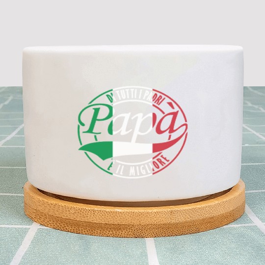 Di Tutti I Padri Papa Italian Flag Father's Day Plant Pots
