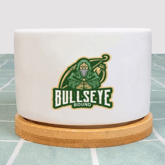 Bullseye Bound archery Plant Pots