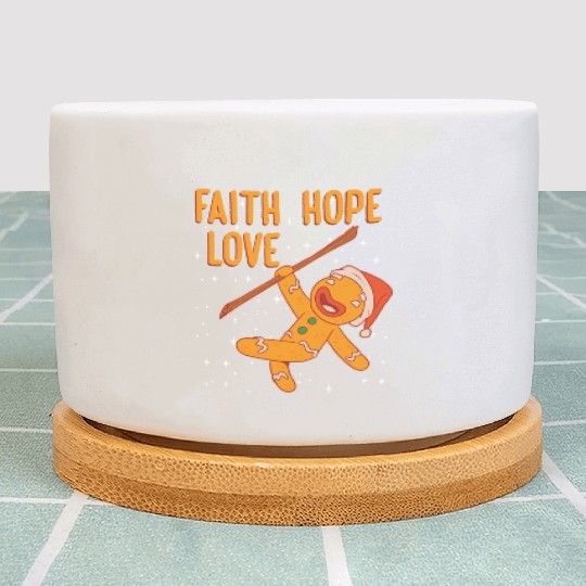 Faith Hope Love Religious Christmas Costume Plant Pots