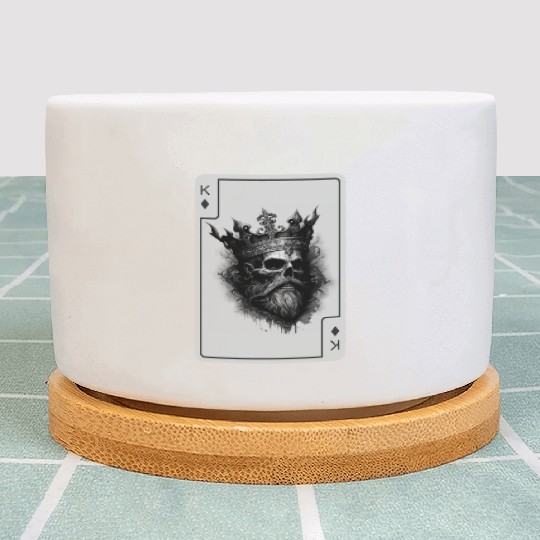 Poker Card Game Scary Halloween Plant Pots
