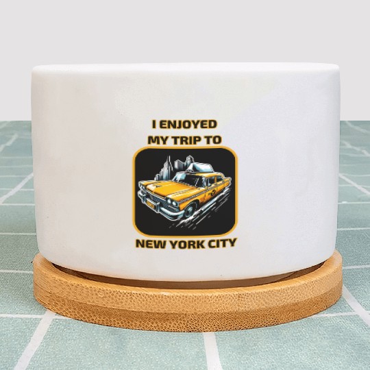 Taxi I Enjoyed My Trip To New York City Plant Pots