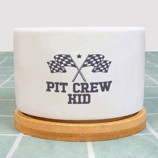 Pit Crew Kid Racing Enthusiast Racer Birthday Gift Plant Pots