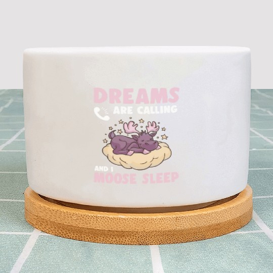 Dreams Are Calling Youth Cute Moose Plant Pots