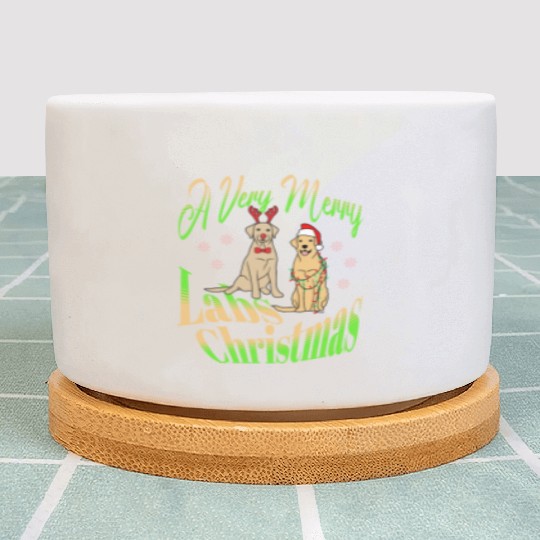 A Very Merry Labs Christmas Gifts For Labrador Plant Pots