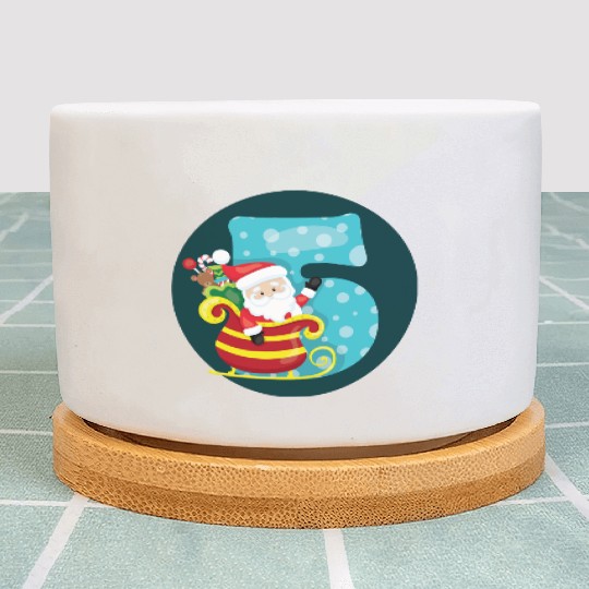 5th Christmas Winter Birthday - NR Five Plant Pots