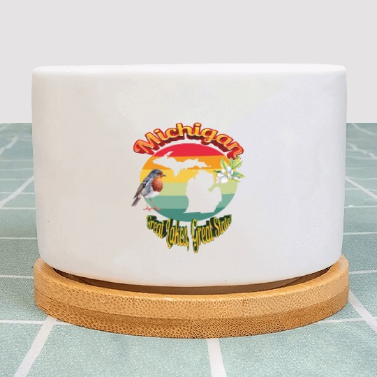 Michigan: Great Lakes, Great State! Plant Pots