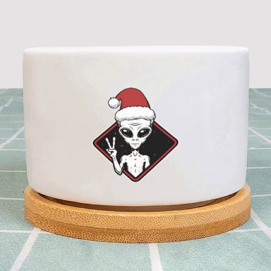 Alien Christmas Peace Plant Pots