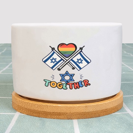 LGBTQ community STANDS WITH ISRAEL Plant Pots