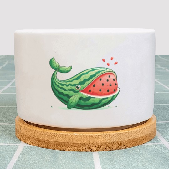 Melon Whale Funny Animal Made Of Vegetables Plant Pots