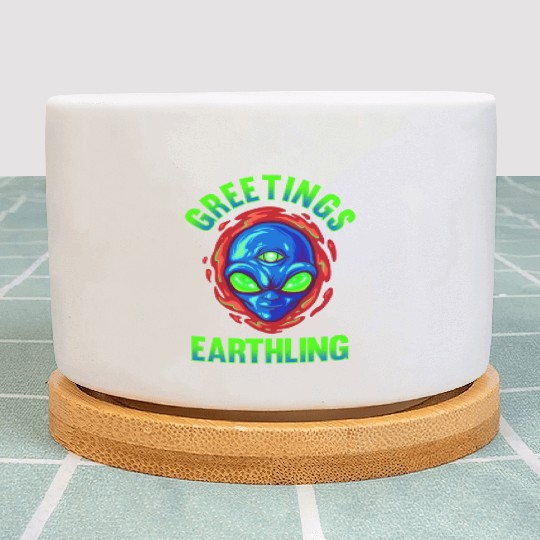 Alien, Aliens, UFO, UAP, Space Unknown Flight Plant Pots