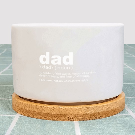 DAD Definition Funny Dad Gift Fathers Day Present Plant Pots