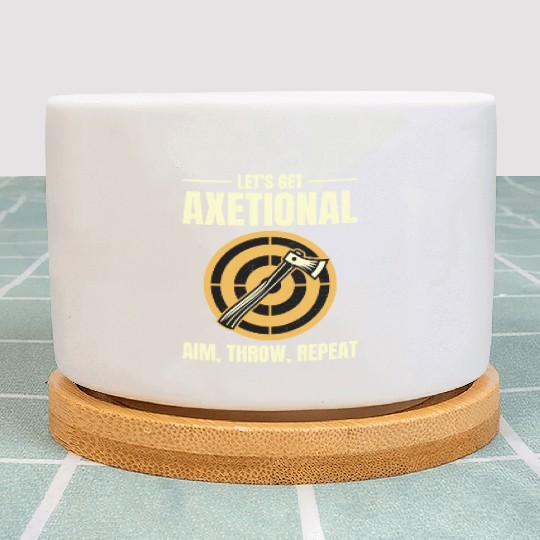 Axetional Axe Throwing Bullseye Aim Throw Repeat Plant Pots