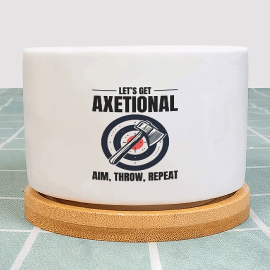 Axetional Axe Throwing Bullseye Aim Throw Repeat Plant Pots