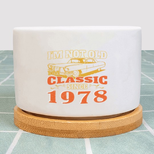 Vintage car 1978 vintage birthday present Plant Pots