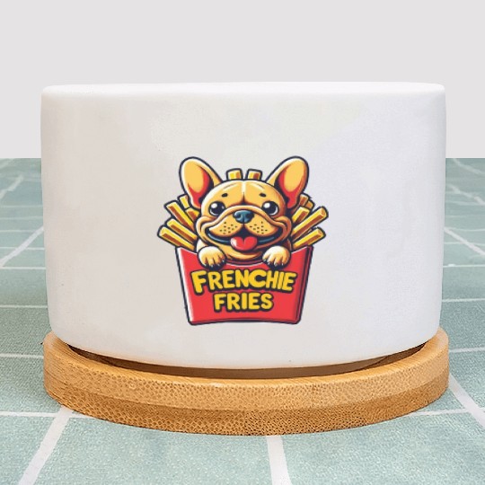Frenchie Fries - Cute French Bulldog Fries Plant Pots