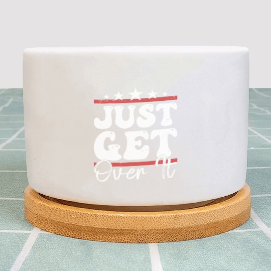 Just Get Over It Riding Girl Horseback Plant Pots