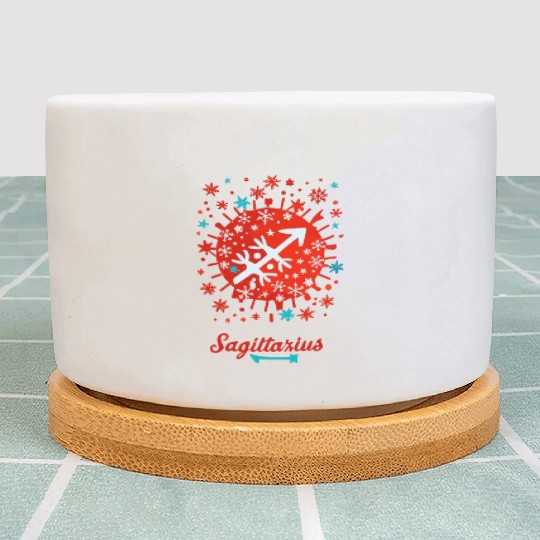 Sagittarius in the Winter Wonderland Plant Pots