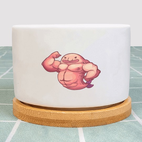 Funny Fitness Gym Workout Blobfish Plant Pots