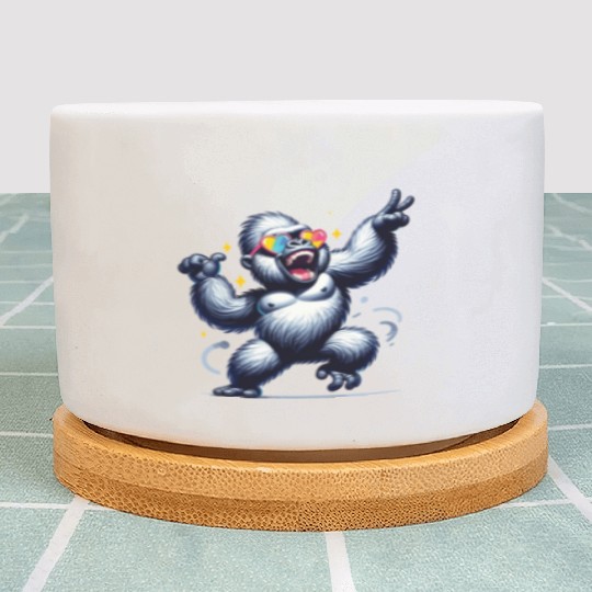Gorilla With Sunglasses Plant Pots
